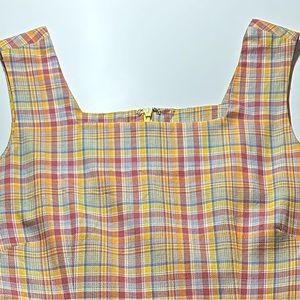 Beeches size 6 fully lined plaid dress.